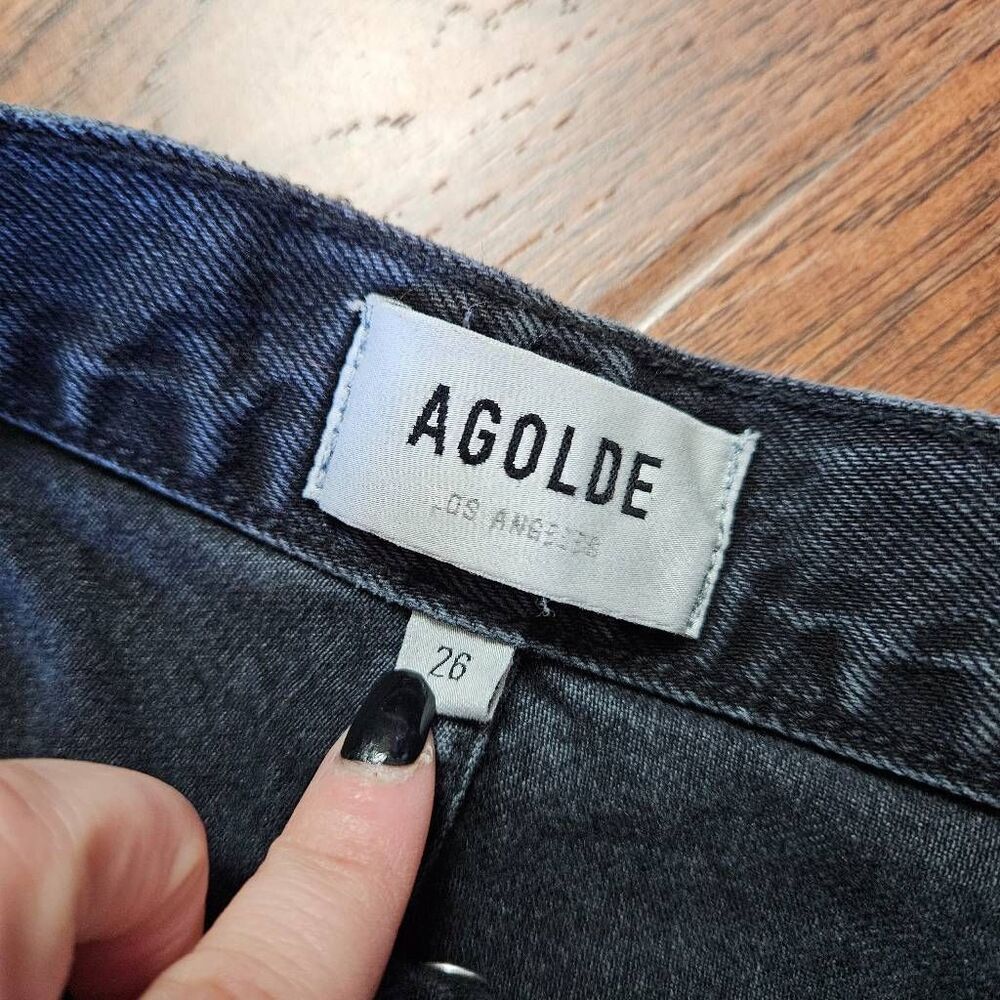 Agolde Riley High Rise Straight Leg Jeans - Picture 6 of 9